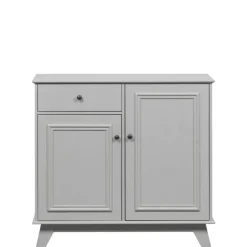 Wandkasten<WOOOD Wandkast Lily Grijs - 98x93x55 cm