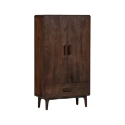 Wandkasten<WOOOD Wandkast Liya Donkerbruin - 85x150x35 cm