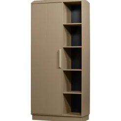 Wandkasten<WOOOD Wandkast Lowen Mud - 100x221x44 cm