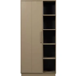 Wandkasten<WOOOD Wandkast Lowen Mud - 100x221x44 cm