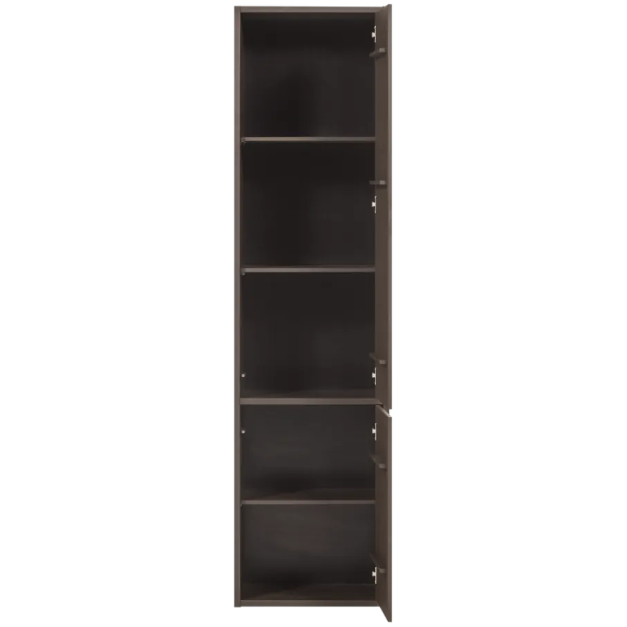 Wandkasten<WOOOD Wandkast Meggy Middenbruin - 55x215x40 cm