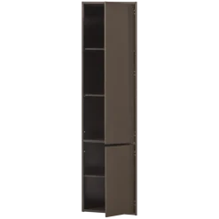 Wandkasten<WOOOD Wandkast Meggy Middenbruin - 55x215x40 cm