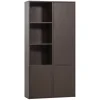 Wandkasten<WOOOD Wandkast Meggy Rechts Middenbruin - 108x215x40 cm