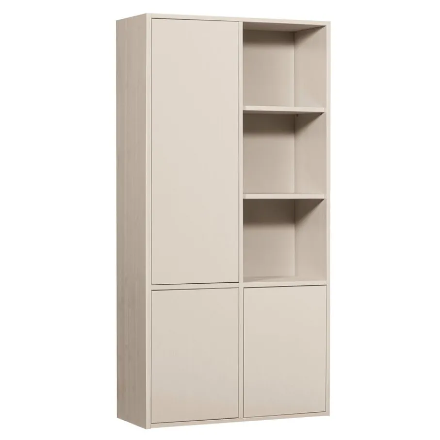 Opbergkasten<WOOOD Wandkast Merel Dust - 100x200x40 cm