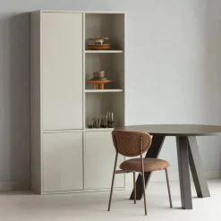 Opbergkasten<WOOOD Wandkast Merel Dust - 100x200x40 cm