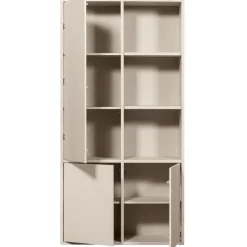 Opbergkasten<WOOOD Wandkast Merel Dust - 100x200x40 cm