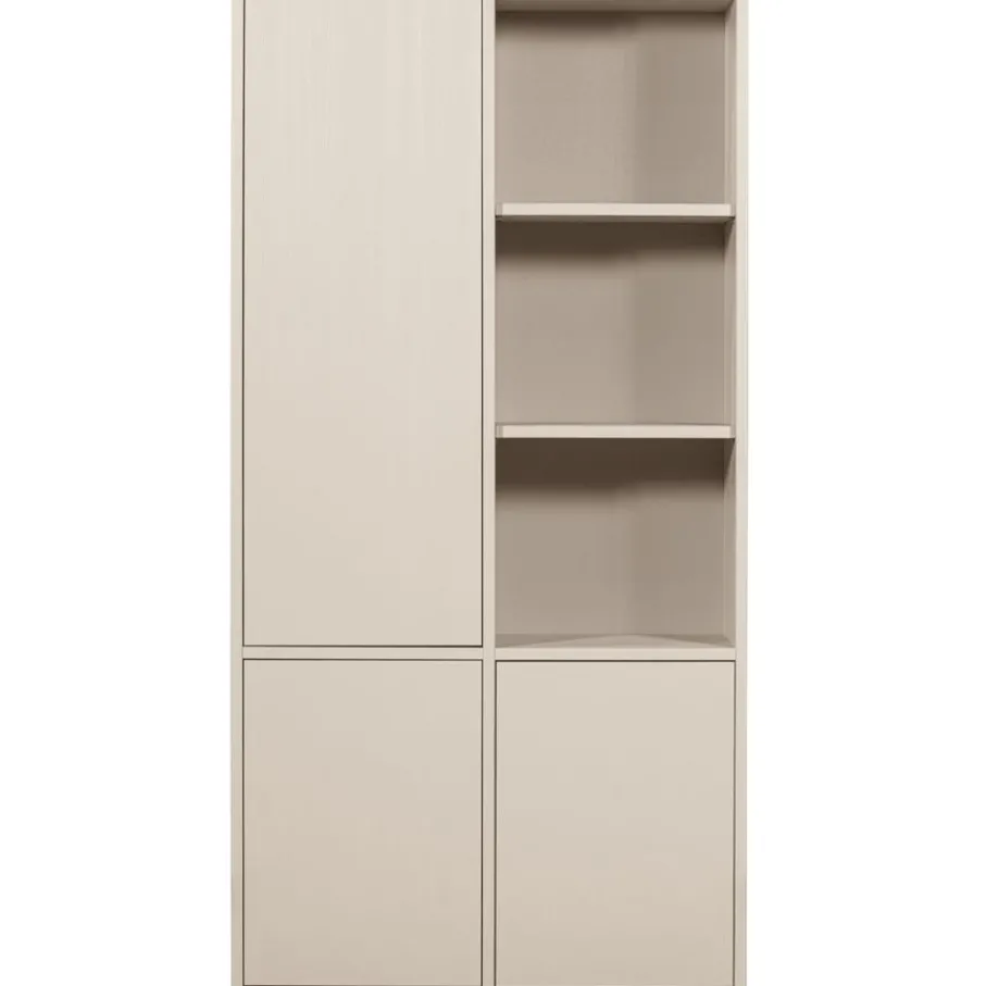 Opbergkasten<WOOOD Wandkast Merel Dust - 100x200x40 cm