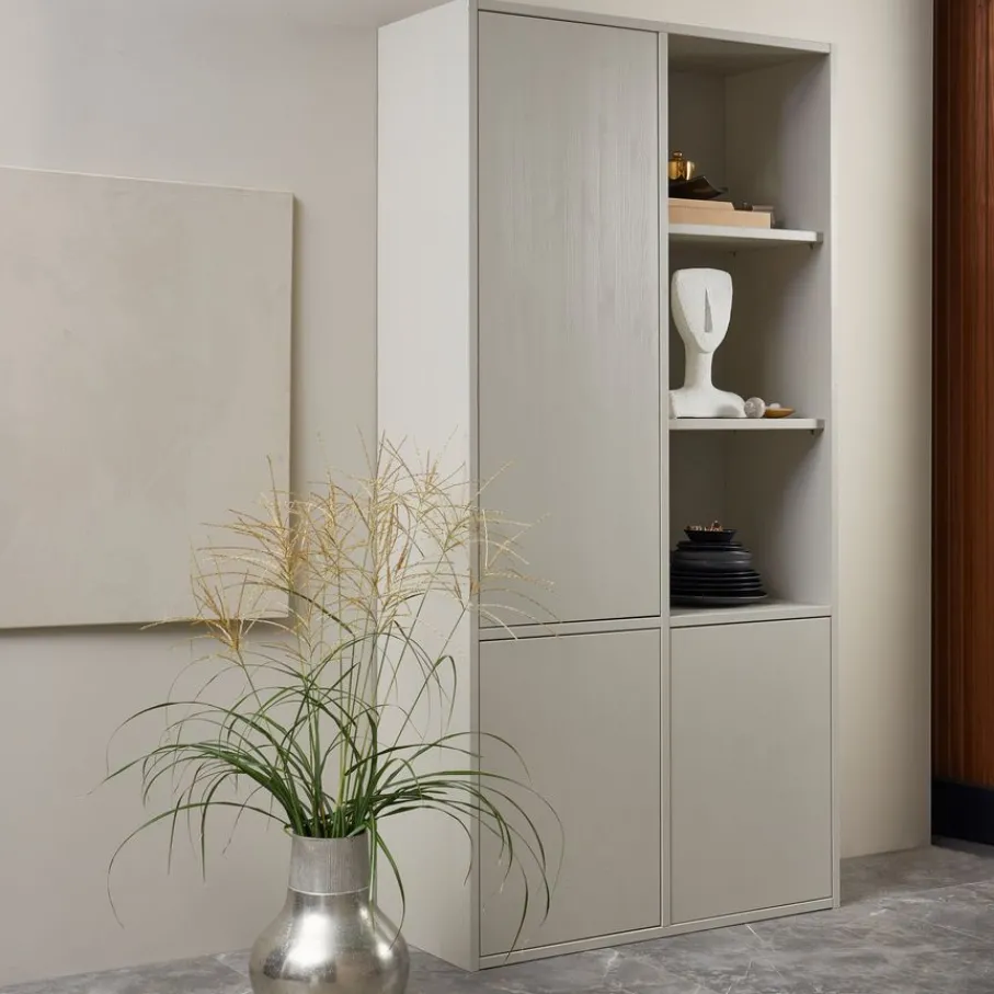 Opbergkasten<WOOOD Wandkast Merel Dust - 100x200x40 cm