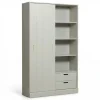 Wandkasten<WOOOD Wandkast Mila Grijs - 120x200x42 cm