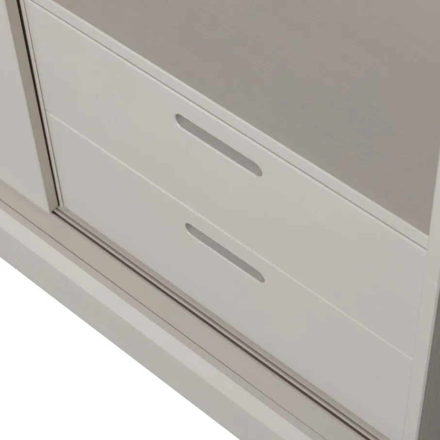 Wandkasten<WOOOD Wandkast Mila Grijs - 120x200x42 cm