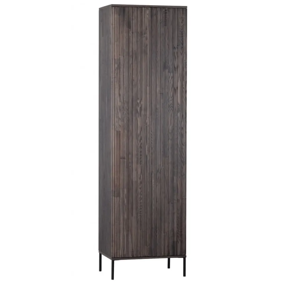 Wandkasten<WOOOD Wandkast New Gravure Bruin - 60x210x42 cm