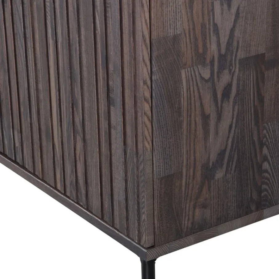 Wandkasten<WOOOD Wandkast New Gravure Bruin - 60x210x42 cm
