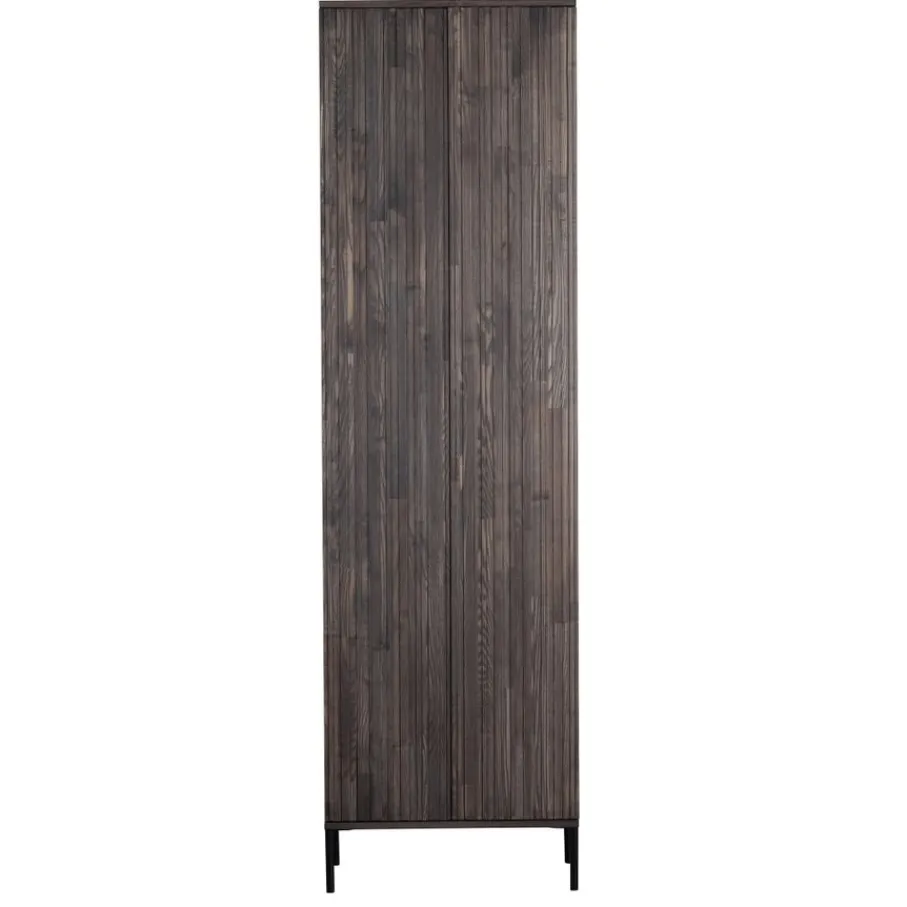 Wandkasten<WOOOD Wandkast New Gravure Bruin - 60x210x42 cm