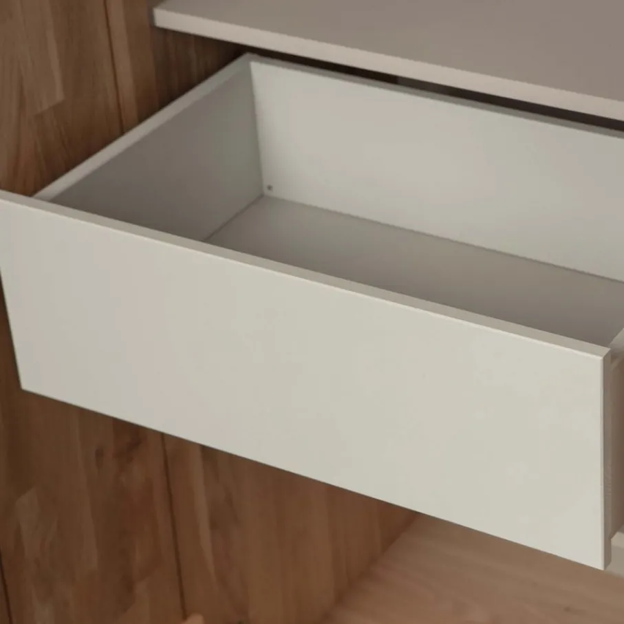Wandkasten<WOOOD Wandkast New Gravure Naturel - 60x210x42 cm