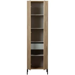 Wandkasten<WOOOD Wandkast New Gravure Naturel - 60x210x42 cm