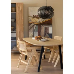 Wandkasten<WOOOD Wandkast New Gravure Naturel - 60x210x42 cm
