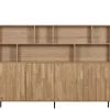 Wandkasten<WOOOD Wandkast New Gravure Naturel - 200x150x44 cm