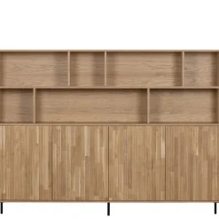 Wandkasten<WOOOD Wandkast New Gravure Naturel - 200x150x44 cm