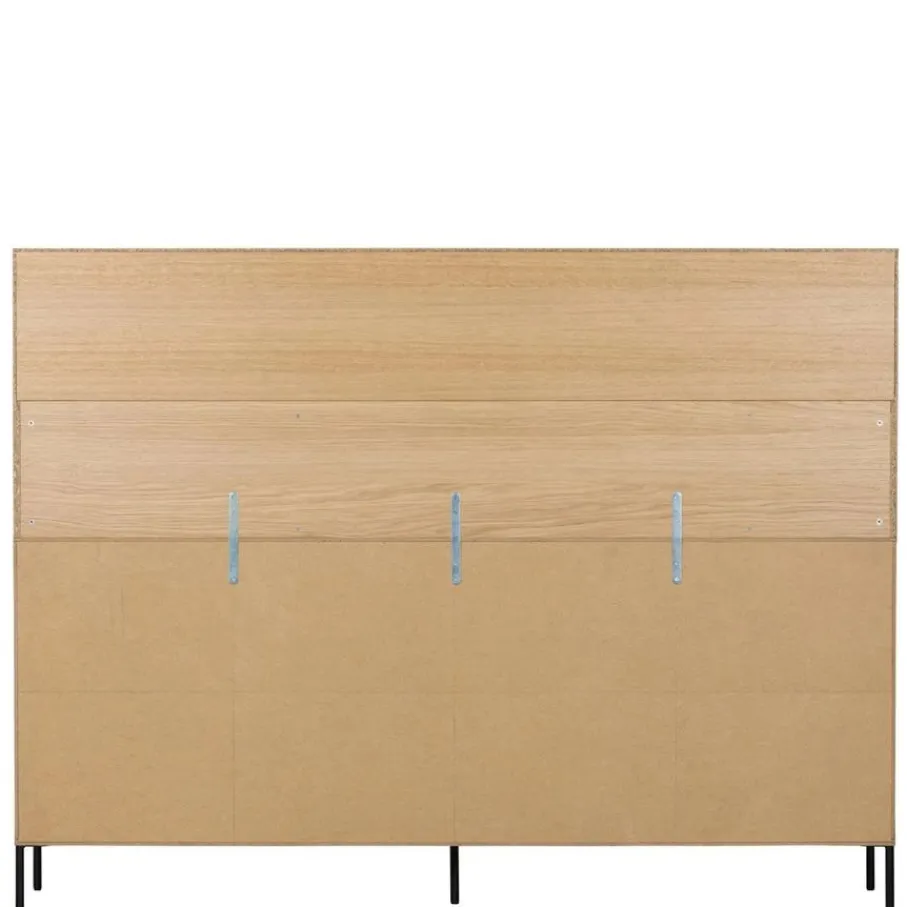 Wandkasten<WOOOD Wandkast New Gravure Naturel - 200x150x44 cm