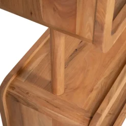 Boekenkasten|Wandkasten<WOOOD Wandkast Rattle Bruin - 82x160x40 cm
