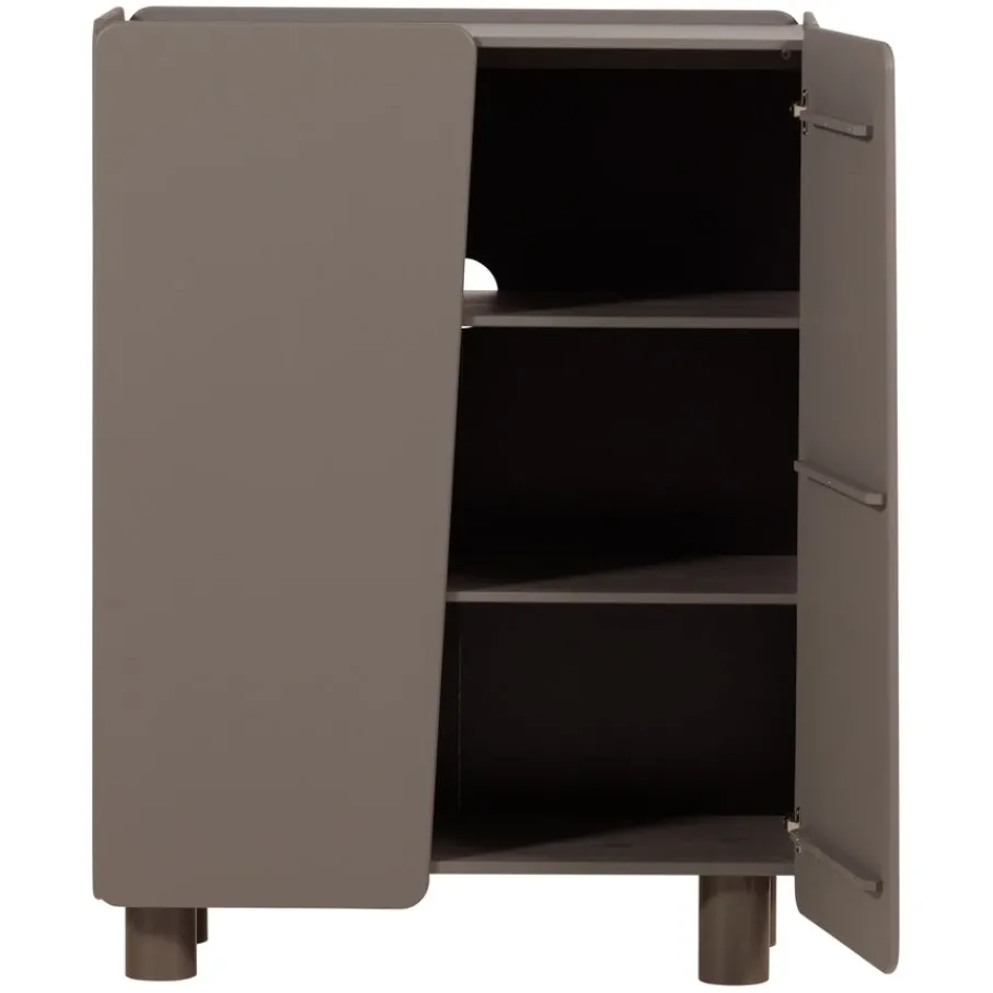 Opbergkasten<WOOOD Wandkast Root Truffel Bruin - 100x135x45 cm