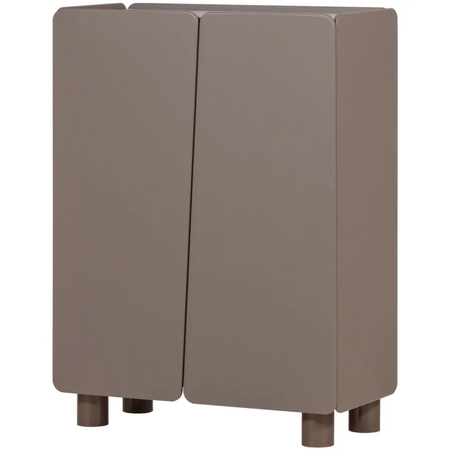 Opbergkasten<WOOOD Wandkast Root Truffel Bruin - 100x135x45 cm