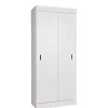 Wandkasten|Kledingkasten<WOOOD Wandkast Row Wit - 85x195x44 cm