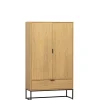 Wandkasten<WOOOD Wandkast Silas Naturel - 85x149x36 cm