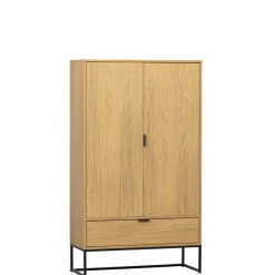 Wandkasten<WOOOD Wandkast Silas Naturel - 85x149x36 cm