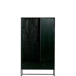 Wandkasten<WOOOD Wandkast Silas Zwart - 85x149x36 cm