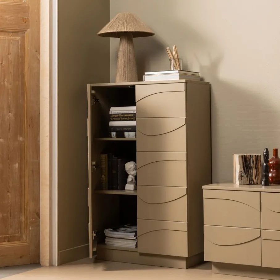 Wandkasten<WOOOD Wandkast Teo Mud - 72x116x35 cm