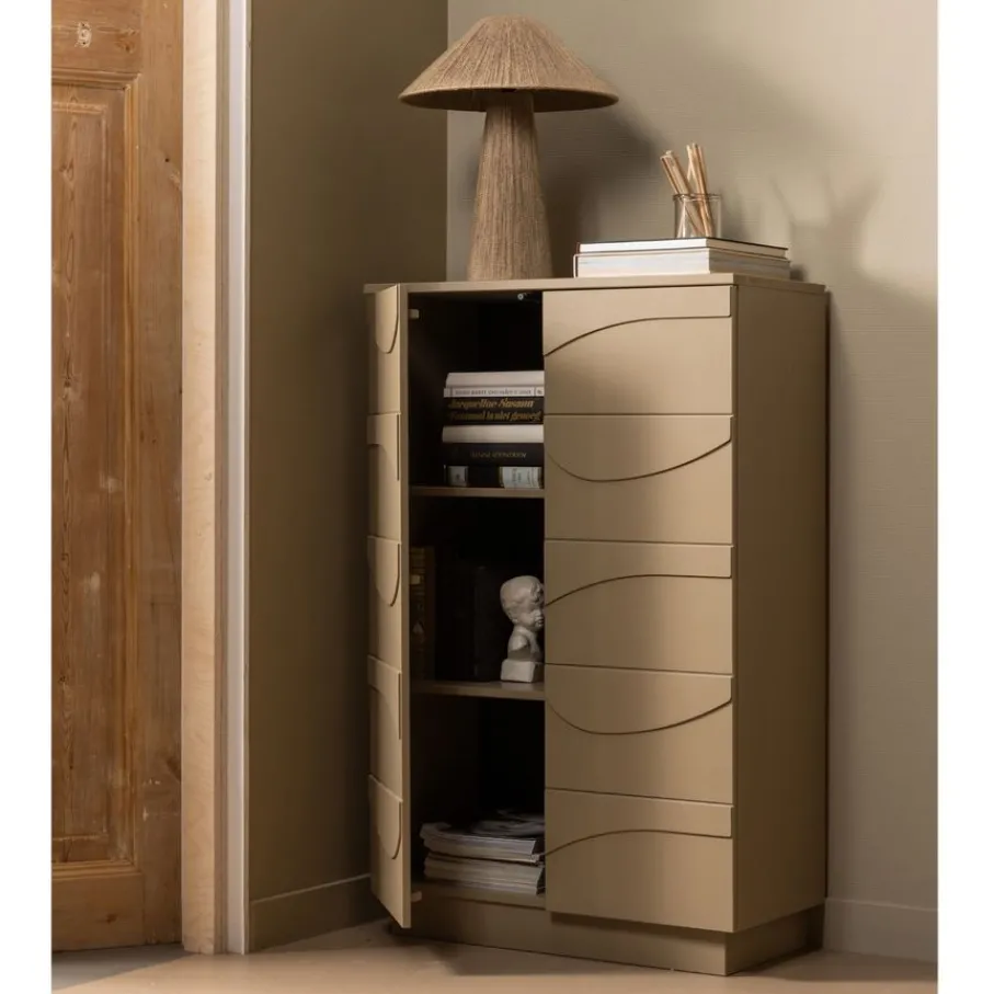 Wandkasten<WOOOD Wandkast Teo Mud - 72x116x35 cm