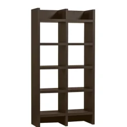 Boekenkasten|Wandkasten<WOOOD Wandkast Timo Bruin - 100x195x40 cm