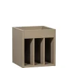 Opbergkasten<WOOOD Wandkast Turner Mud - 44x47x44 cm