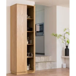 Wandkasten<WOOOD Wandkast Zuma Naturel - 67x210x45 cm