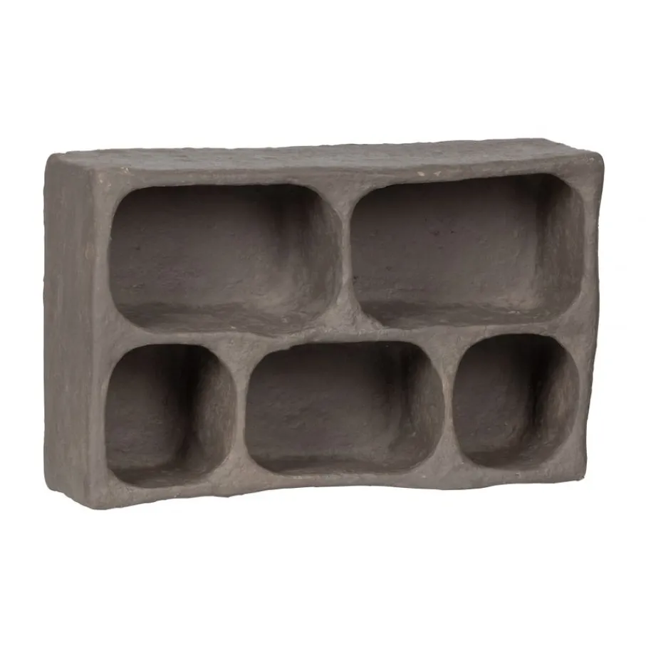 Wandrekken & Planken|Wandrekken<WOOOD Wandrek Clay Grijs - 70x45 cm
