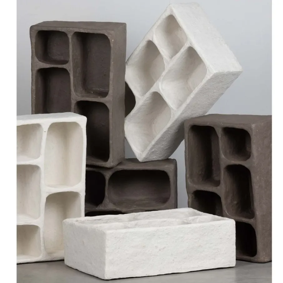 Wandrekken & Planken|Wandrekken<WOOOD Wandrek Clay Grijs - 70x45 cm