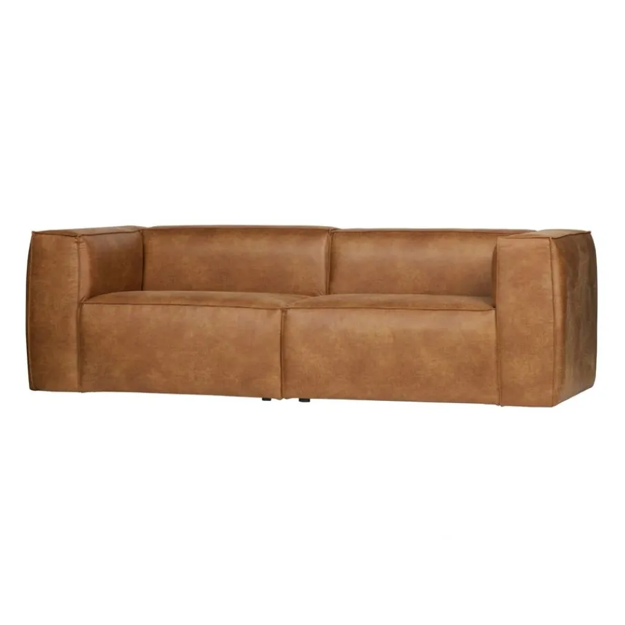 Zitbanken<WOOOD 3,5-Zitsbank Bean Cognac