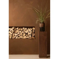 Bijzettafels<WOOOD Zuil Enid Bruin - 24x80x24 cm