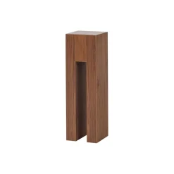 Bijzettafels<WOOOD Zuil Plantor Bruin - 24x80x24 cm