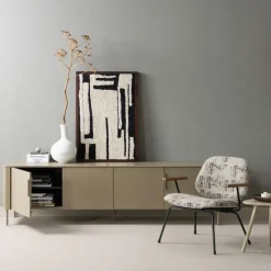 Tv-Meubels<WOOOD (Zwevend) TV-meubel Gunnar Mud - 200x56x44 cm