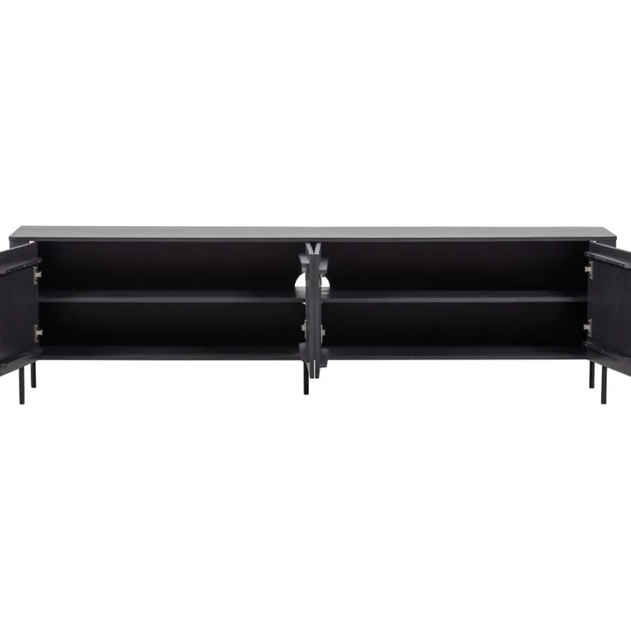 Tv-Meubels<WOOOD (Zwevend) TV-meubel Gunnar Zwart - 200x56x44 cm