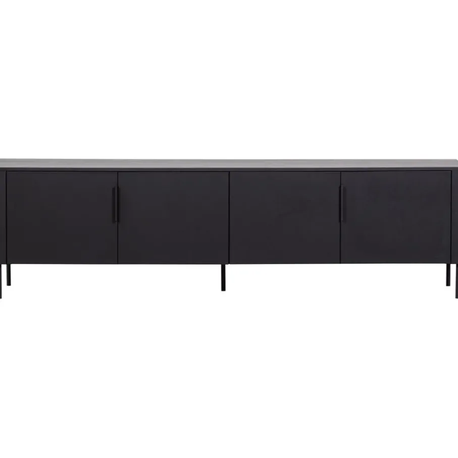 Tv-Meubels<WOOOD (Zwevend) TV-meubel Gunnar Zwart - 200x56x44 cm