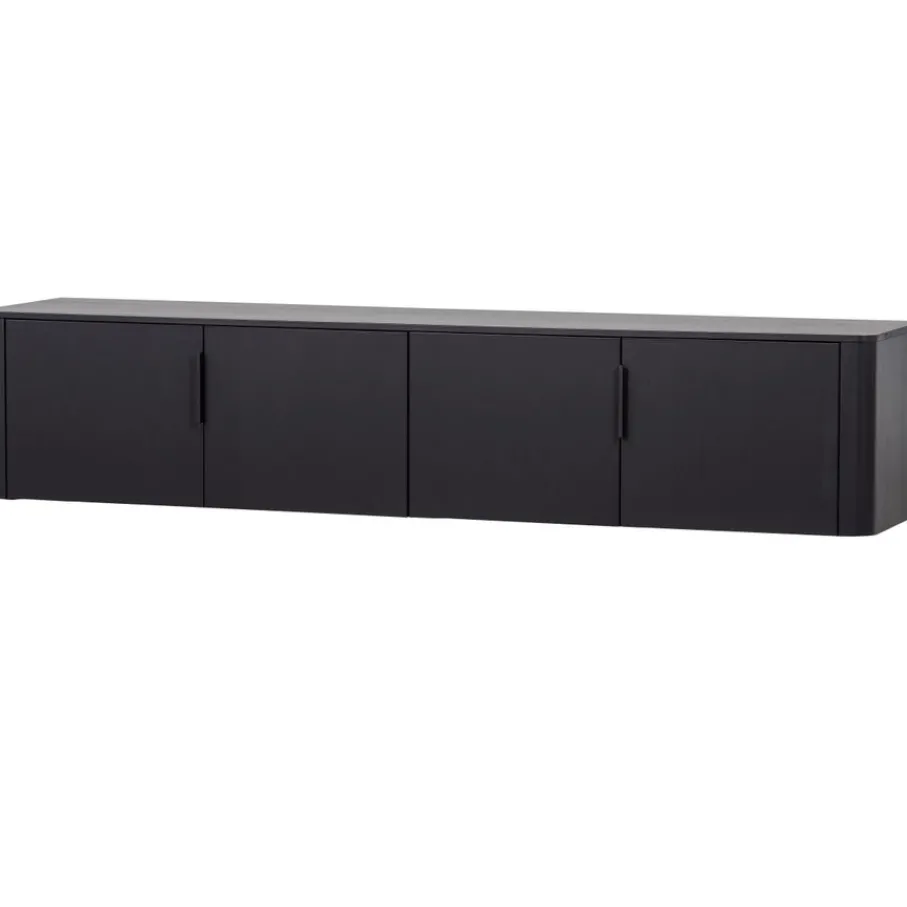 Tv-Meubels<WOOOD (Zwevend) TV-meubel Gunnar Zwart - 200x56x44 cm