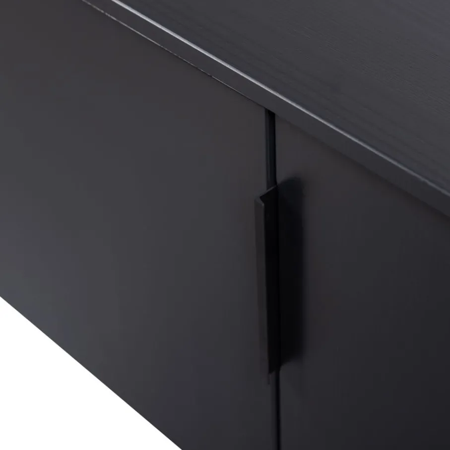 Tv-Meubels<WOOOD (Zwevend) TV-meubel Gunnar Zwart - 200x56x44 cm