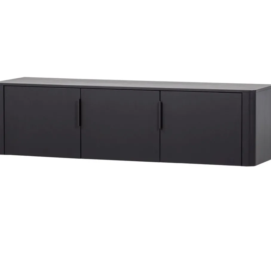Tv-Meubels<WOOOD (Zwevend) TV-meubel Gunnar Zwart - 154x56x44 cm