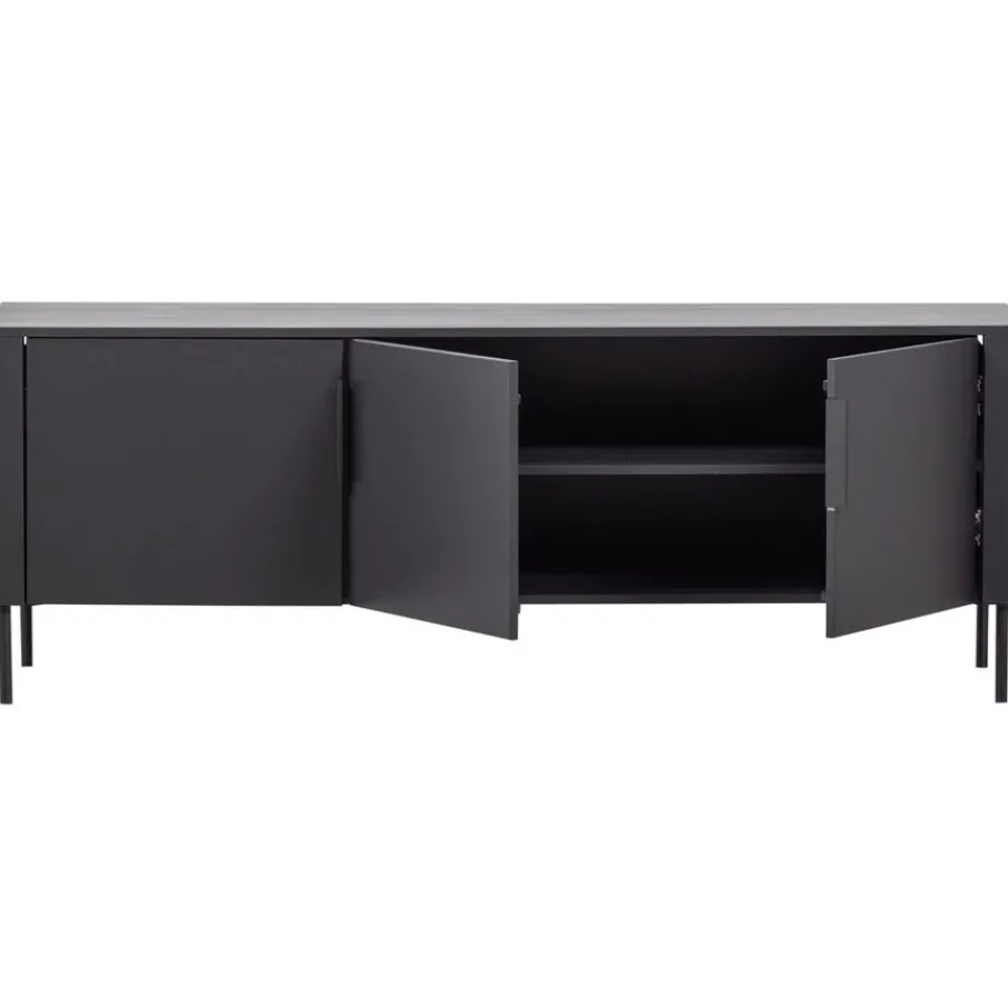 Tv-Meubels<WOOOD (Zwevend) TV-meubel Gunnar Zwart - 154x56x44 cm