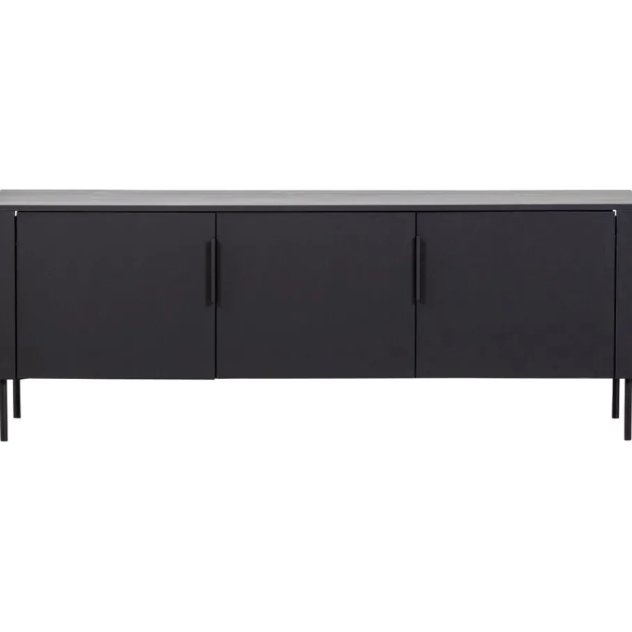 Tv-Meubels<WOOOD (Zwevend) TV-meubel Gunnar Zwart - 154x56x44 cm