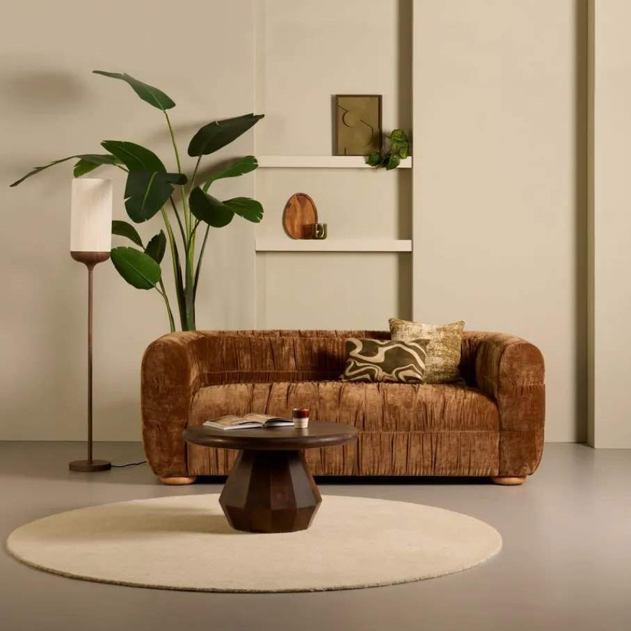 Zitbanken< 2-Zitsbank Hulton Bruin