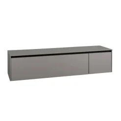 Tv-Meubels< Zwevend TV-meubel Cannes Taupe - 162x37x49 cm